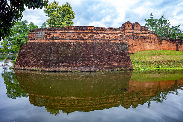 istock Katam Corner ancient brick wall in Chiang Mai city 2228770570