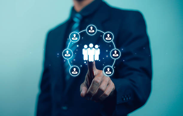 istock HR Business people use human resources effectively to find people who provide data management and marketing services for teamwork and professional use of technology. 2228770718