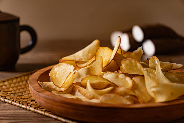 istock Authentic Indonesian Cassava Chips Paired with Raw Ingredient 2228770756