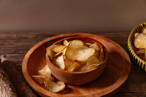 istock Authentic Indonesian Cassava Chips Paired with Raw Ingredient 2228770773