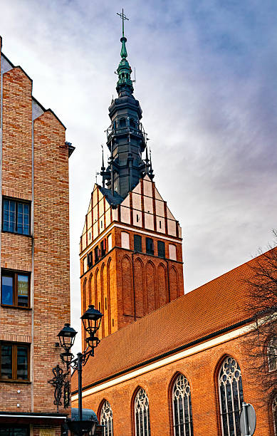 istock St. Nicholas Cathedral in Elblag, Poland. Brick gothic architecture 2228774620