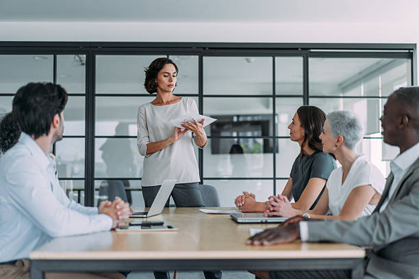 istock Business persons on meeting in the office. 2228787491