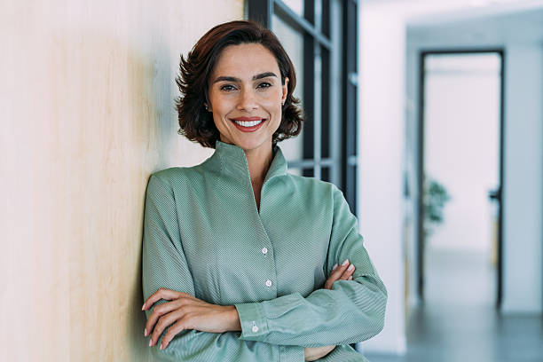 istock Confident businesswoman in modern office. 2228787556
