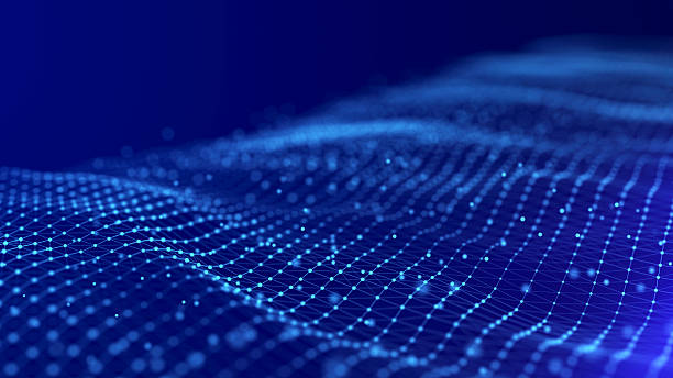 istock Modern design of network connection structure. Abstract background with interlacing dots and lines. 3D rendering. 2228797184