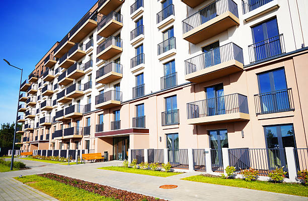 istock Modern apartment building residential complex. British residential complex. 2228799151
