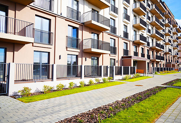 istock Modern apartment building residential complex. British residential complex. 2228801184