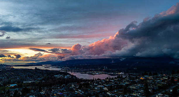 istock Breathtaking Sunset Over Vancouver With Dramatic Clouds And Serene Landscape 2228801927