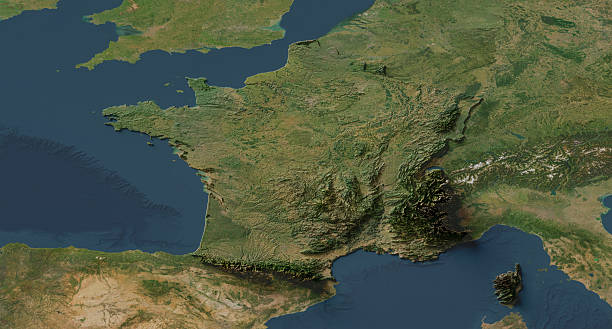 istock 2D map of France created with Blender 2228803037