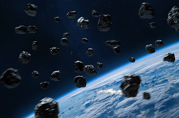 istock Planet Earth and asteroid field.. Space scene. 2228805632