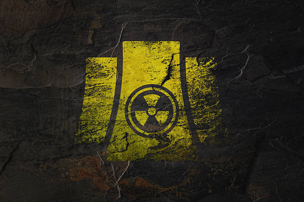 Stylized radiation symbol. Isolated on white background
