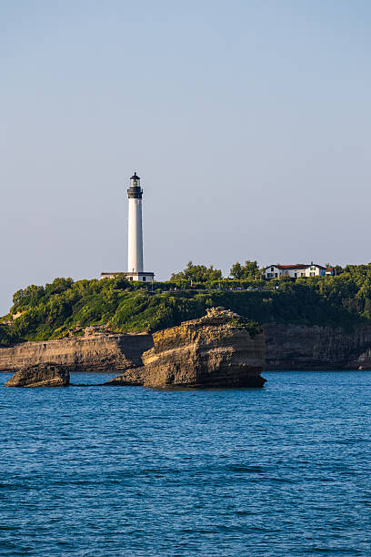 istock Lighthouse at Pointe Saint-Martin Seen from the Rocher du Basta in Biarritz 2228818416