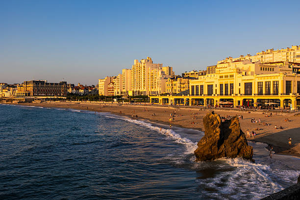 istock Sunset Panorama of Biarritz Waterfront Between Grande Plage and Pointe Saint-Martin 2228819010