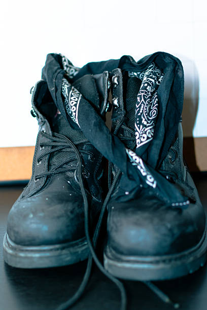 istock Steel toe boots and dry erase board 2228823512
