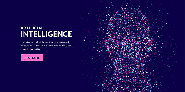 istock Vector illustration of head made from dots. Concept for tech, AI, innovation, digital mind, neural network, data science 2228826107