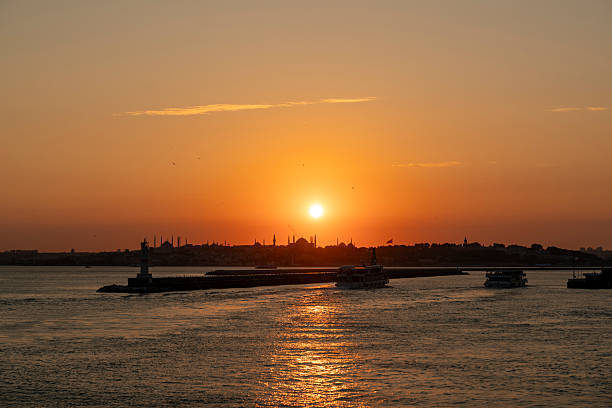 istock Silhouette of Istanbul’s Skyline at Sunset 2228829473