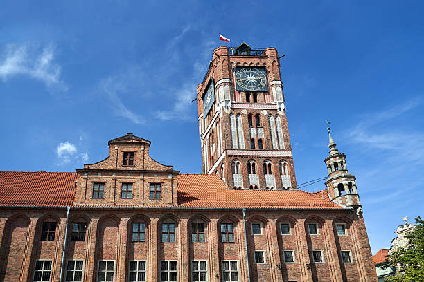 istock historic medieval town hall with clock tower in Torun 2228836348