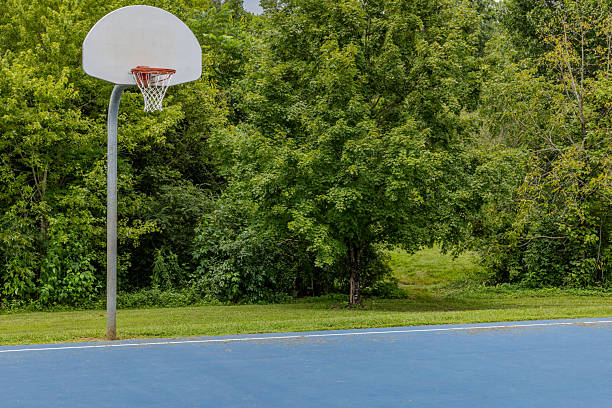 istock Basketball courts at the local park 2228837021