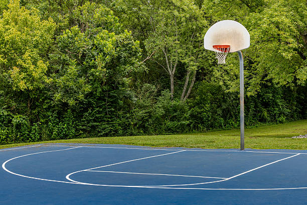 istock Basketball courts at the local park 2228837022