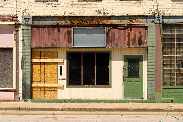 Downtown Lincoln stock photo