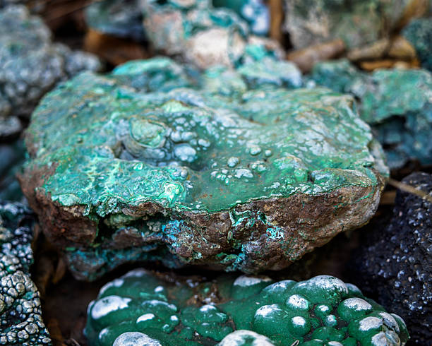 istock Green Malachite Quartz Crystal Mineral rocks 2228847439