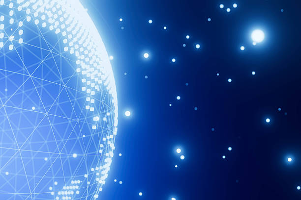 istock A blue background with a globe Earth and stars 2228876084