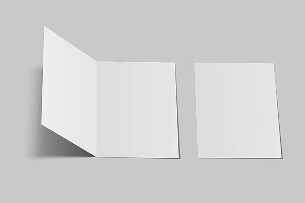 istock Bifold Blank Mockup, Open Leaflet template .Blank paper cover for pamphlet, catalog, flyer, notecards, note paper, greeting card, wedding invitation, gift card, postcard, flier, brochure or letter 2228888036