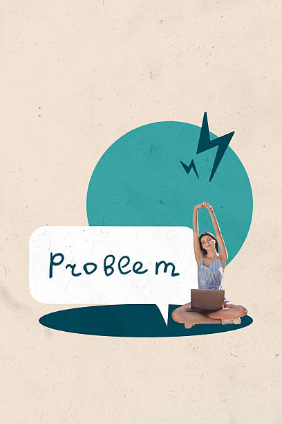 istock Creative collage showing confused man woman with question marks speech bubble illustrating mental overload life problems 2228894231