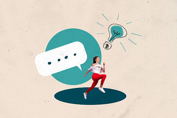 istock Collage of remote worker with laptop smartphone tablet surrounded by question marks light bulb symbolizing new business ideas 2228895091