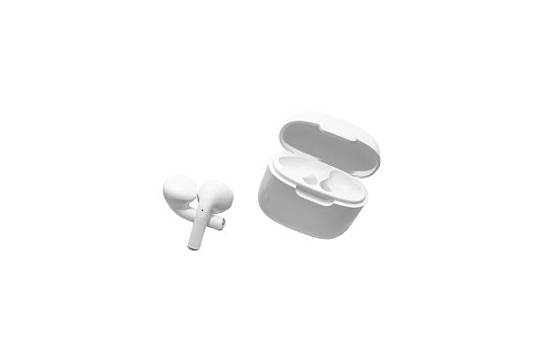 istock White modern wireless headphones isolated on white background. 2228897008