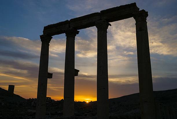 istock Sunset in Palmyra ancient city 2228898901