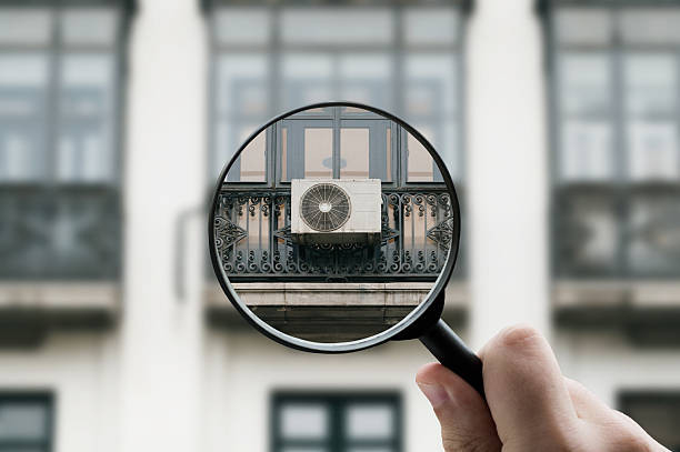 istock Focusing on an air conditioner in a facade 2228901514