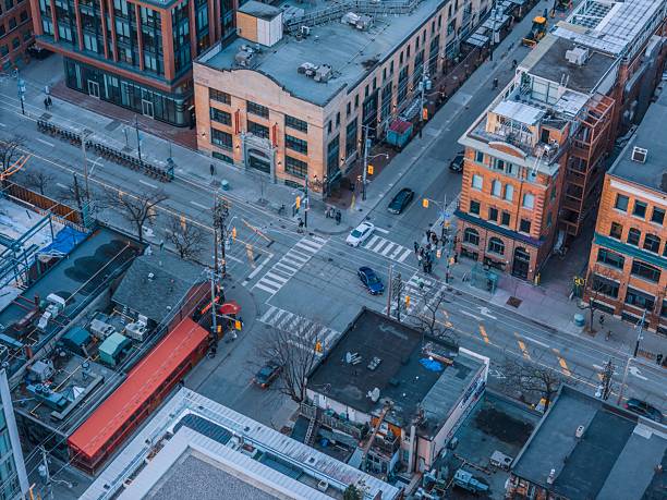 Toronto, Canada – November 25, 2023: Drone Shots of downtown Toronto Waterfront