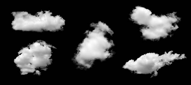 istock Clouds in the sky with black and white isolated like background with lights and patterns isolated on the image. 2228917676