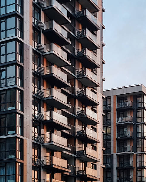 istock High rise residential building at sunset. 2228918383