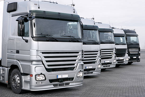 istock Trucks in a parking lot 2228919324