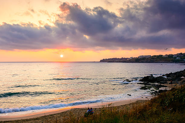 istock sea beach landscape on autumn sunrise 2228921659