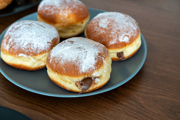 Chocolate-Covered Berliners with Chocolate Filling