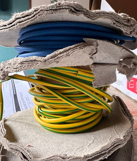 istock Close up photograph of electrical cable sleeving 2228928397