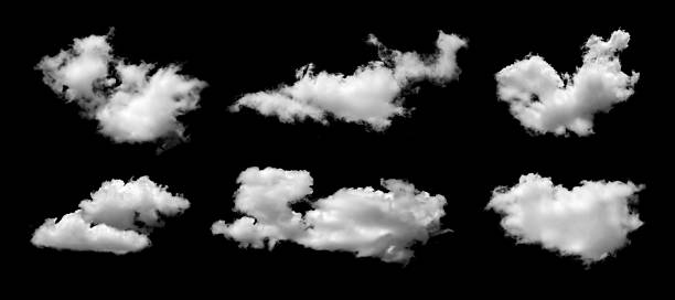 istock Clouds in the sky with black and white isolated like background with lights and patterns isolated on the image. 2228932091