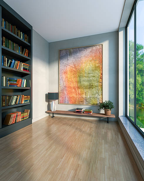istock Large luxury modern bright interiors Living room mockup illustration 3D rendering image 2228935114