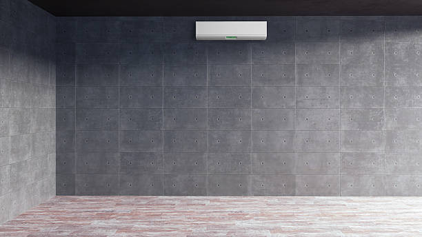 istock modern bright interiors room with air conditioning and remote control illustration 3D rendering 2228935418