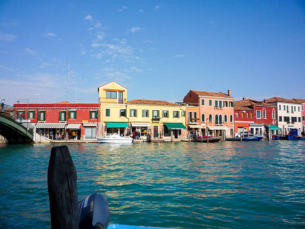 Venice, Italy - Oct 16, 2009: Exploring the beautiful island of Murano.