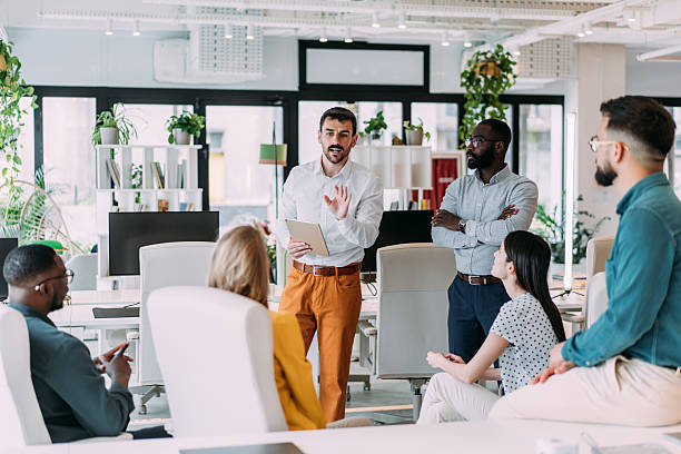istock Team of professionals during a meeting. 2228938383