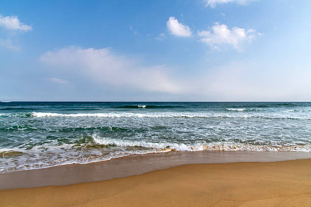 istock breaking waves on the beach with horizon over the sea 2228938479