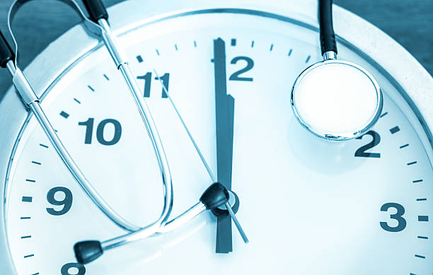 istock Stethoscope On Clock Showing Medical Deadline 2228945296