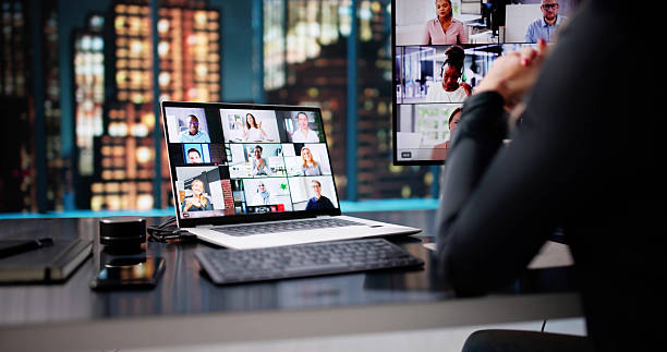 istock Late-night Virtual Conference: Female Executive Using Laptop 2228949649
