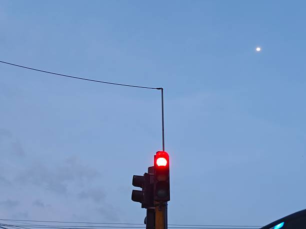istock The red light is on when the red light means all vehicles stop 2228950891