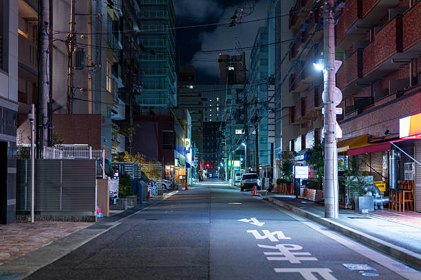 istock Quiet Urban Alley at Midnight 2228958600
