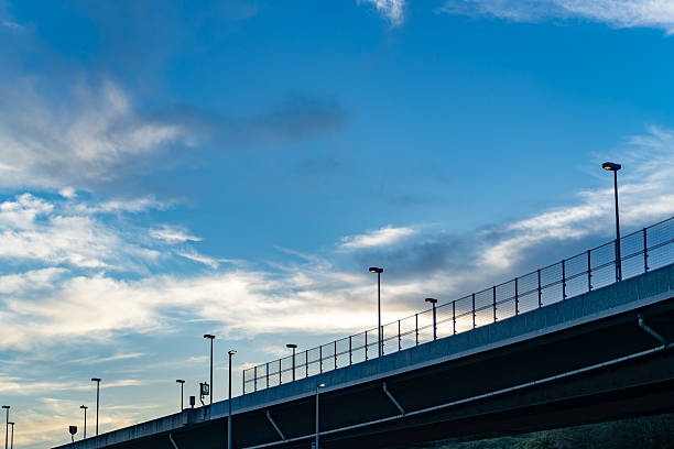 Beautiful Blue Sky, Clouds, and Highway Scenery - Journey Copy Space