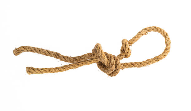 istock Fold and knot the rope on white background 2228962827